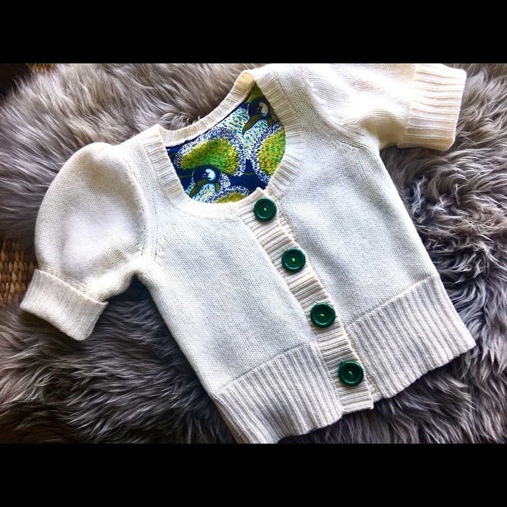 Reversible sweater cardigan